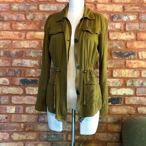 Olive green utility jacket